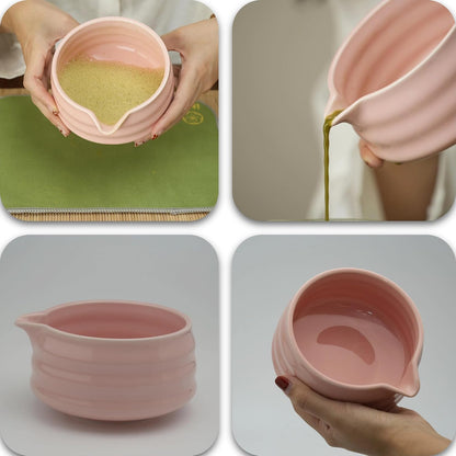 Yeemous 7 Pcs Matcha Whisk Set, Matcha Making Kit with Ceramic Bowl
