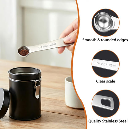 5PCS 1/2tsp(1/6tbsp, 2.5 ml) Measuring Spoon Teaspoons Stainless Steel Measure Spoons for Precise Cooking, Baking and Spices Measurement