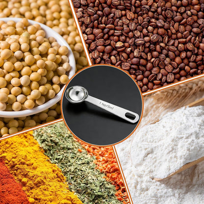 5PCS 1/2tsp(1/6tbsp, 2.5 ml) Measuring Spoon Teaspoons Stainless Steel Measure Spoons for Precise Cooking, Baking and Spices Measurement