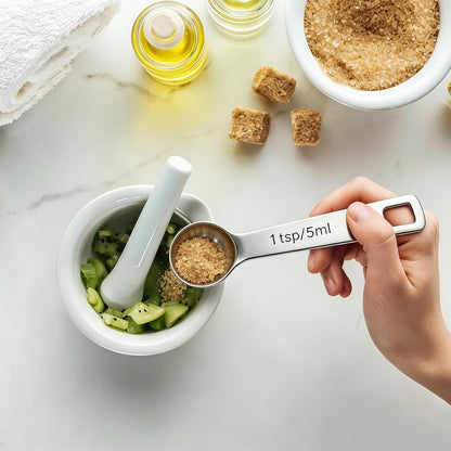 5PCS 1/2tsp(1/6tbsp, 2.5 ml) Measuring Spoon Teaspoons Stainless Steel Measure Spoons for Precise Cooking, Baking and Spices Measurement