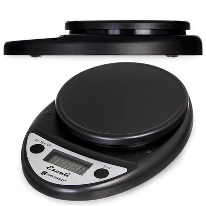San Jamar Primo NSF Listed Digital Scale, 11 lb/5 kg, Black (SCDGP11BK)