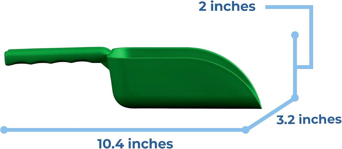 Vikan Remco 63002 Color-Coded Plastic Hand Scoop - BPA-Free Food-Safe Kitchen Utensils, Restaurant and Food Service Supplies, 16 oz, Green