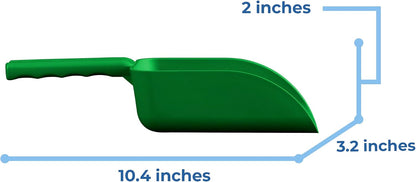 Vikan Remco 63002 Color-Coded Plastic Hand Scoop - BPA-Free Food-Safe Kitchen Utensils, Restaurant and Food Service Supplies, 16 oz, Green