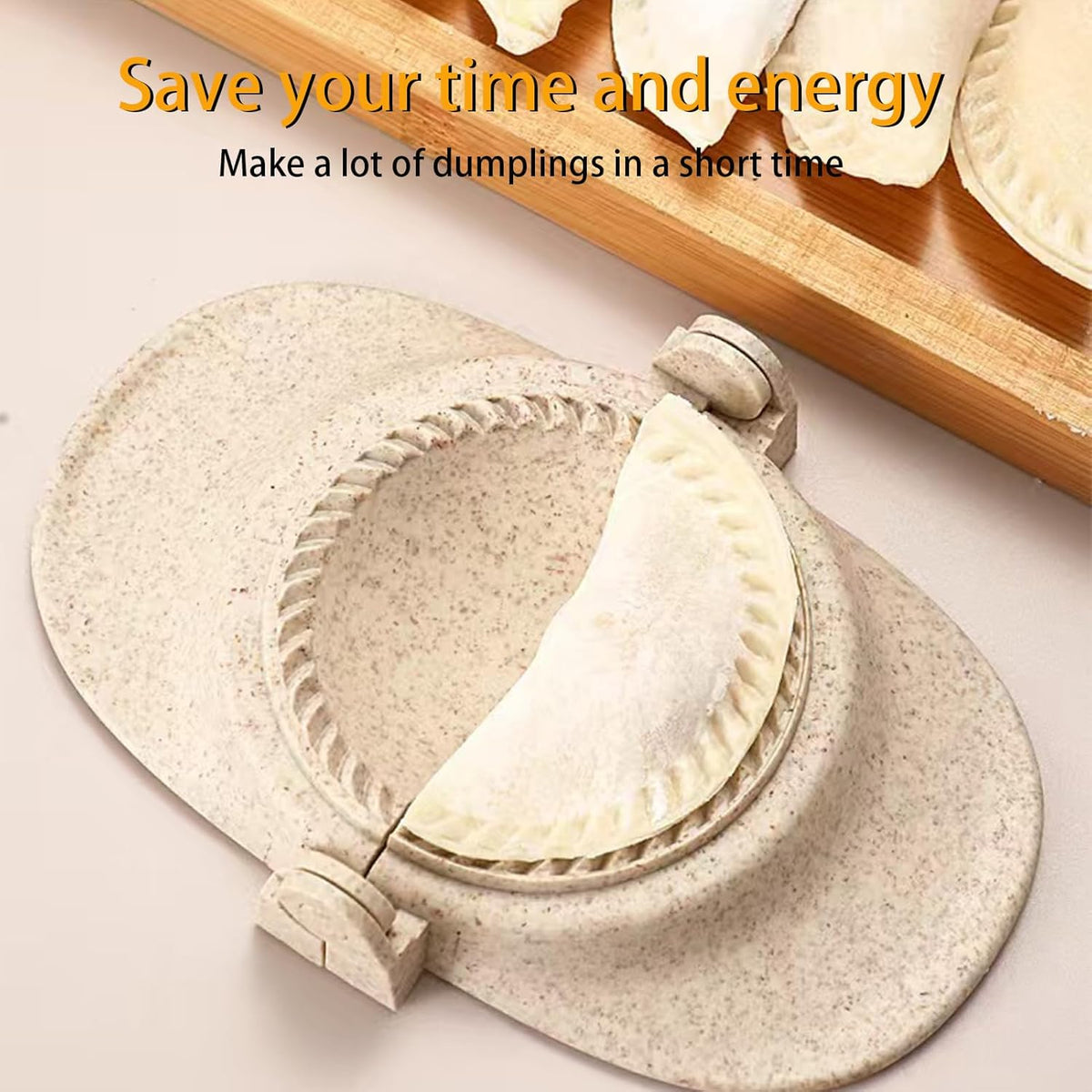 Dumpling Maker, Empanada Maker Press Multiple Size Dumpling Mold Set with Dough Cutter & Stuffing Spoon, Dumpling Maker Kit for Pierogi Gyoza Ravioli Chinese Dumpling, 3 Sizes (4.2"+3"+2.7")