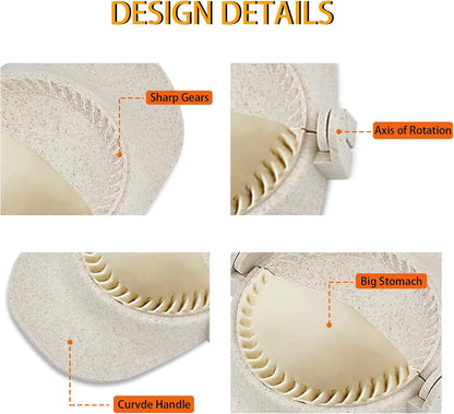 Dumpling Maker, Empanada Maker Press Multiple Size Dumpling Mold Set with Dough Cutter & Stuffing Spoon, Dumpling Maker Kit for Pierogi Gyoza Ravioli Chinese Dumpling, 3 Sizes (4.2"+3"+2.7")