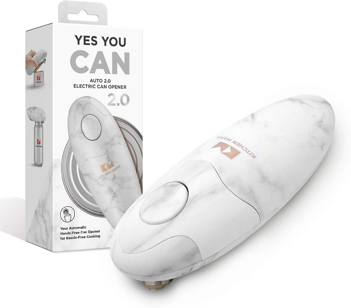 Auto 2.0 Electric Can Opener, Marble White