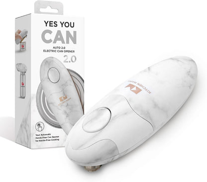 Auto 2.0 Electric Can Opener, Marble White