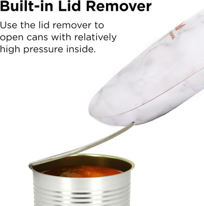 Auto 2.0 Electric Can Opener, Marble White