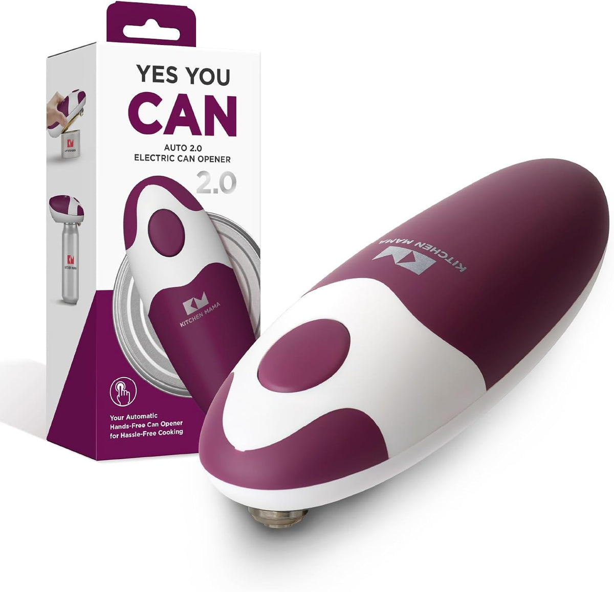 Auto 2.0 Electric Can Opener, Marble White