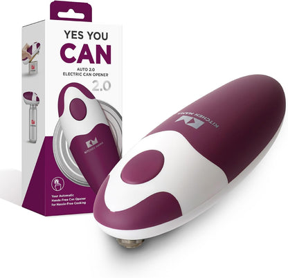 Auto 2.0 Electric Can Opener, Marble White