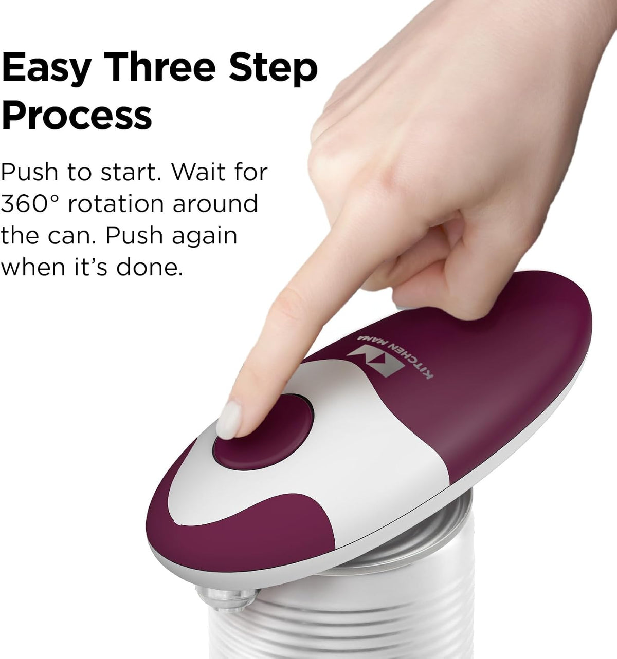 Auto 2.0 Electric Can Opener, Marble White