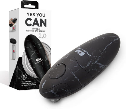 Auto 2.0 Electric Can Opener, Marble White