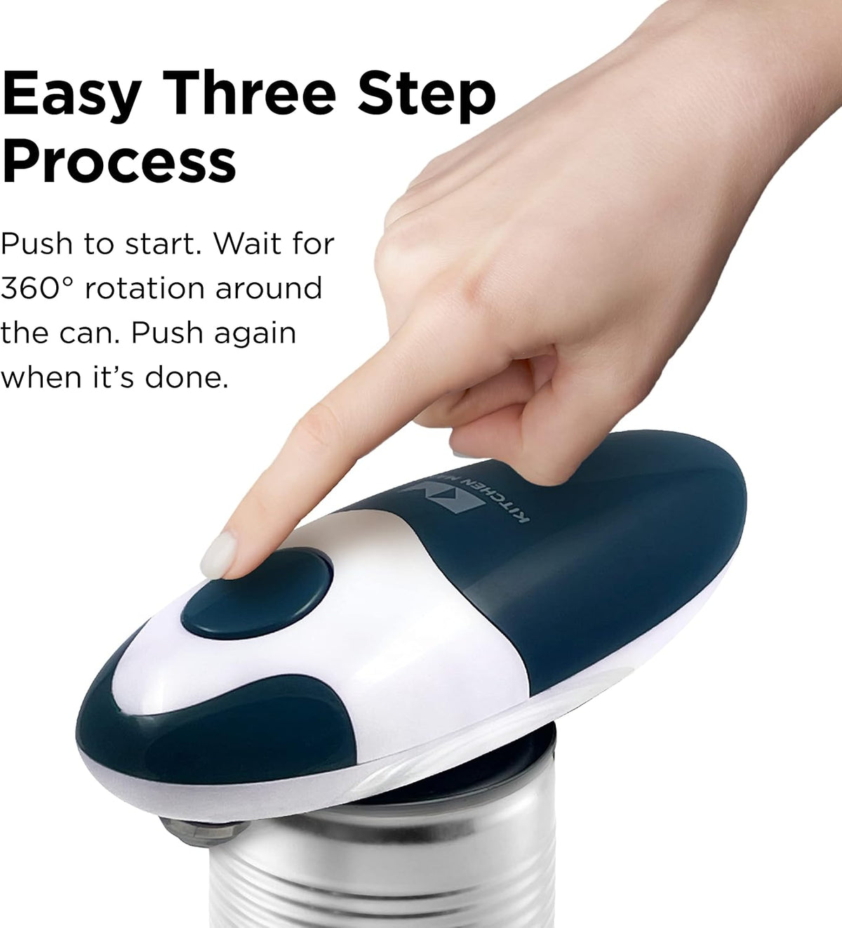 Auto 2.0 Electric Can Opener, Marble White