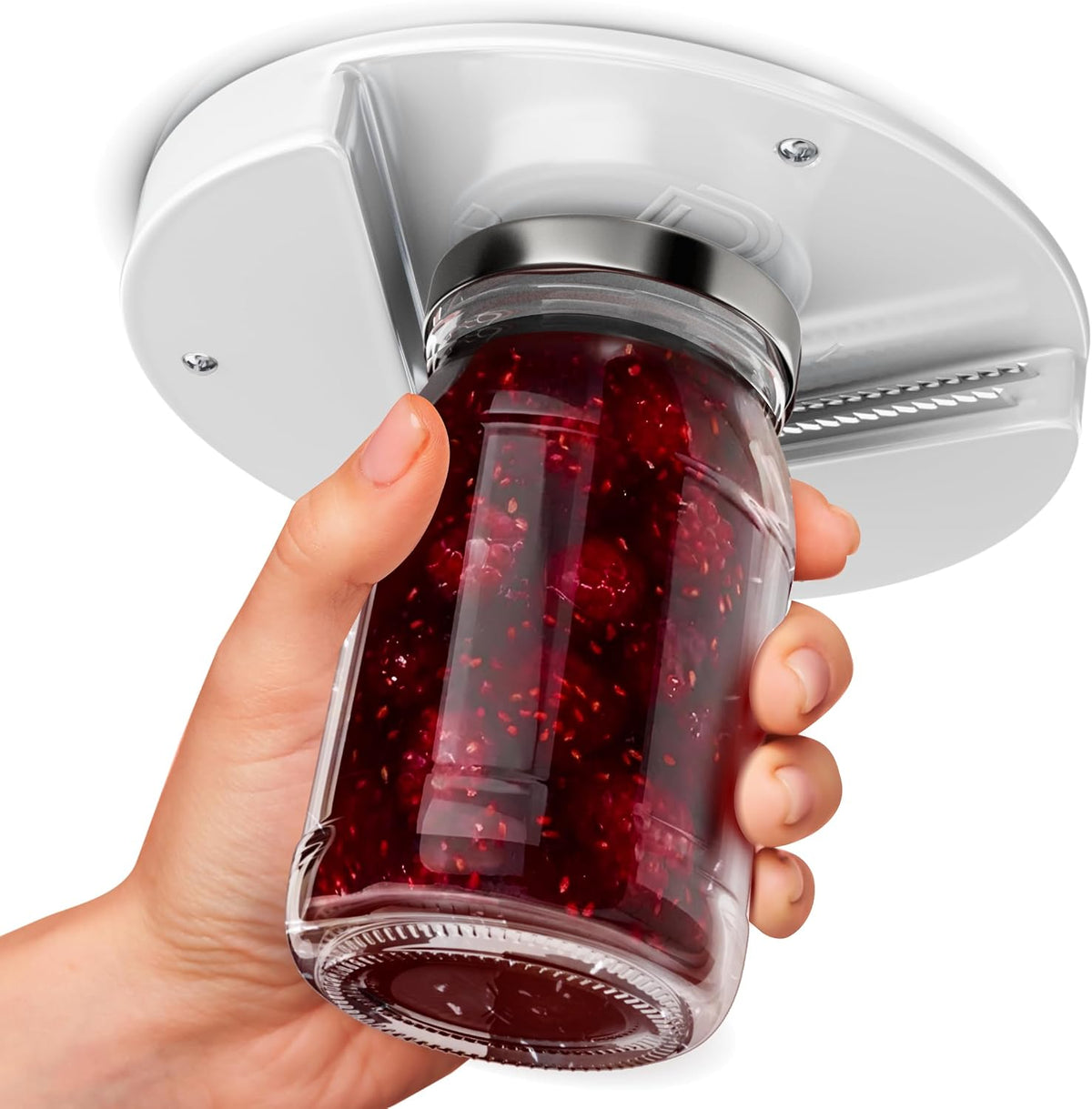 Under Cabinet Lid Jar Opener for Seniors with Weak Hands