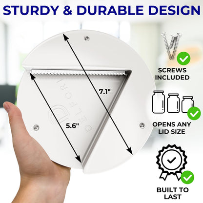 Under Cabinet Lid Jar Opener for Seniors with Weak Hands