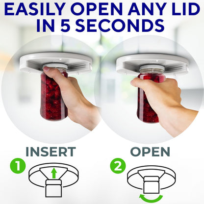 Under Cabinet Lid Jar Opener for Seniors with Weak Hands