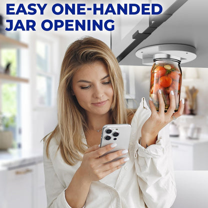 Under Cabinet Lid Jar Opener for Seniors with Weak Hands