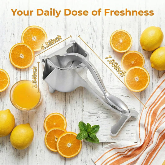 2026 New Model Manual Juicer Press, Aluminum Alloy Lemon Squeezer & Citrus Pomegranate Grapefruit Extractor, 0.6L Capacity, Ergonomic Non-Slip Grip for Easy Cleaning, Kitchen Juice Tool.