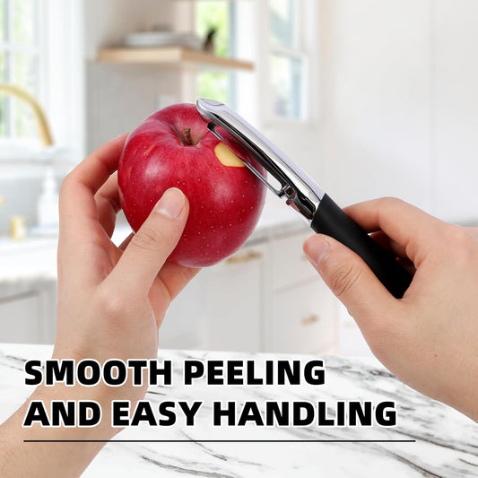 Sharp Blade Apple Peeler with Ergonomic Plastic Grip, Easy to Peel Various Fresh Fruits at Home