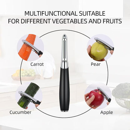 Sharp Blade Apple Peeler with Ergonomic Plastic Grip, Easy to Peel Various Fresh Fruits at Home