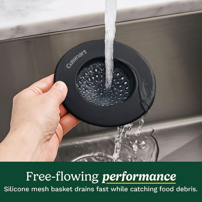 Cuisinart Stainless Steel Kitchen Sink Drain Strainer, 2-Pack, 4.35"