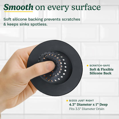 Cuisinart Stainless Steel Kitchen Sink Drain Strainer, 2-Pack, 4.35"