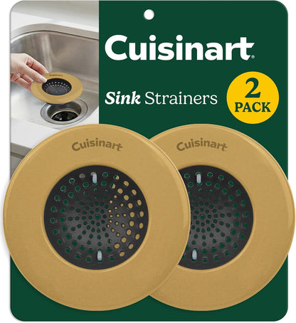 Cuisinart Stainless Steel Kitchen Sink Drain Strainer, 2-Pack, 4.35"