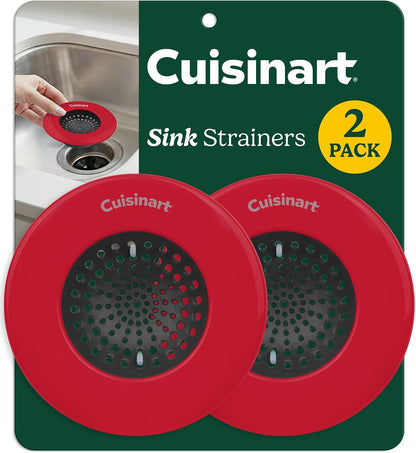 Cuisinart Stainless Steel Kitchen Sink Drain Strainer, 2-Pack, 4.35"