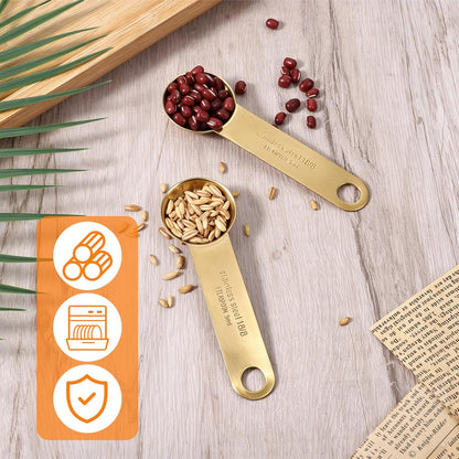 2PCS Stainless Steel 1 Teaspoon Measuring Spoons 1/3tbsp Tablespoon Measurings Individual Measuring Scoop 5 mL Single Teaspoons Metal Measurings Spoons Long Handle Spoon for Kitchen Tea Coffee