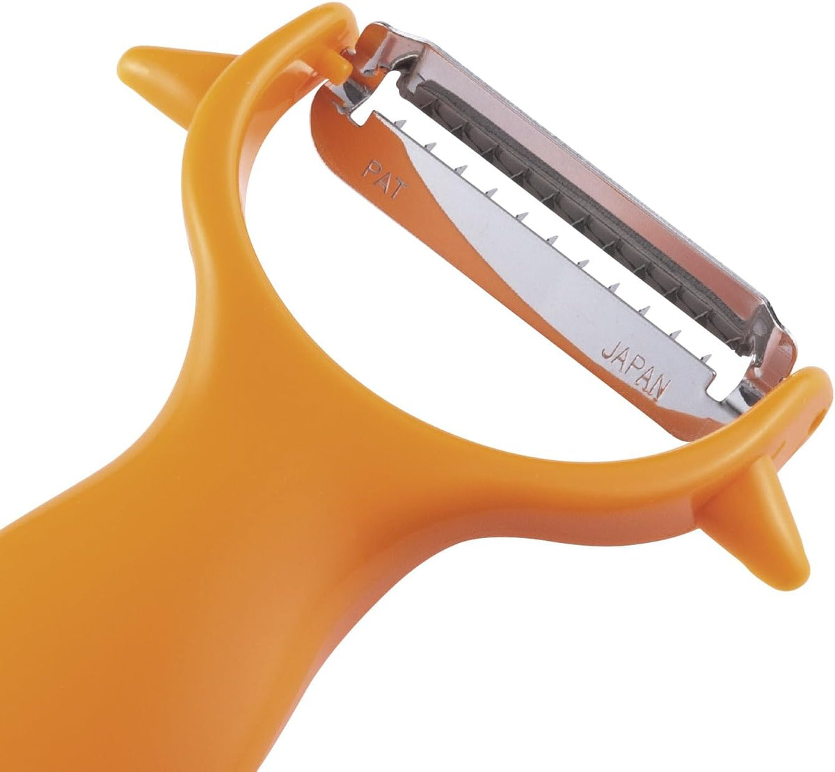 Corporation DH8171 Kimpira Peeler, 0.1 inches (3 mm), Wide, Cut, Vegetables, Julienne Potato, Sprout Remover, Dishwasher Safe, Orange, Made in Japan