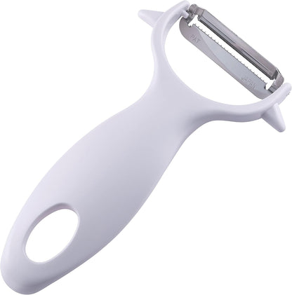 Corporation DH8171 Kimpira Peeler, 0.1 inches (3 mm), Wide, Cut, Vegetables, Julienne Potato, Sprout Remover, Dishwasher Safe, Orange, Made in Japan