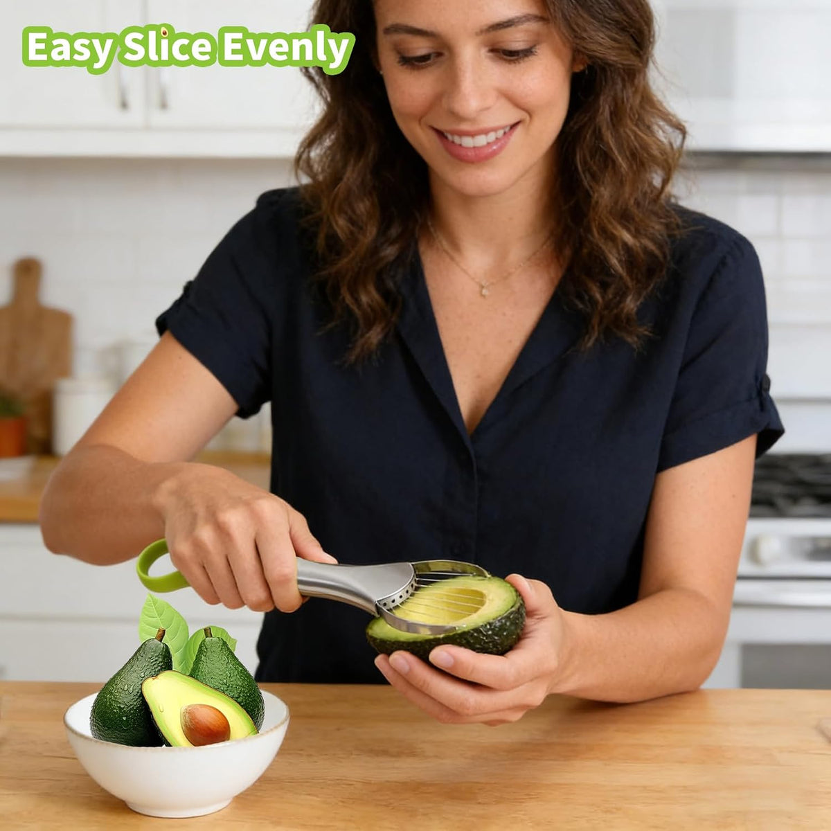 3 in 1 Avocado Slicer Tool, Avocado Cutter Pitter Peeler and Scooper, Stainless Steel Avocado Pit Remover with 2pcs Potato Masher, Dishwasher Safe Fruit Slicer for Guacamole, Avocado Toast, Salad