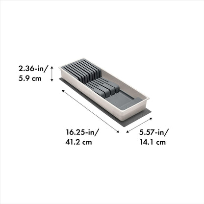 Good Grips Kitchen Drawer, Expandable Utensil Organizer, White