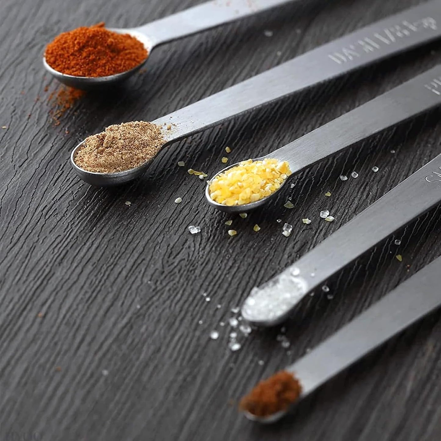 Measuring Spoons Set, Small Measuring Spoon 1/64, 1/32, 1/16, 1/8, 1/4 tsp, Mini Measuring Spoons, Stainless Steel Measuring Spoons, Set of 5