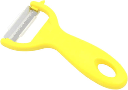 Julienne Peeler Vegetable Slicer - Fine Grater for Salads and Stir Fry, Stainless Steel, Safety Cover, Dishwasher Safe - For Carrots, Zuchini Noodles, Cucumbers, Potatoes, Peppers