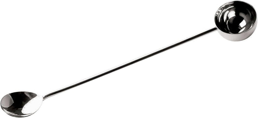 Coffee Spoon & Stirrer - 2-Tablespoon, Silver, 11-Inch Handle - Stainless Steel Measuring Scoop & French Press Stirring Spoon, Dishwasher Safe