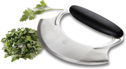 – Mezzaluna with Silicone Handle – Black