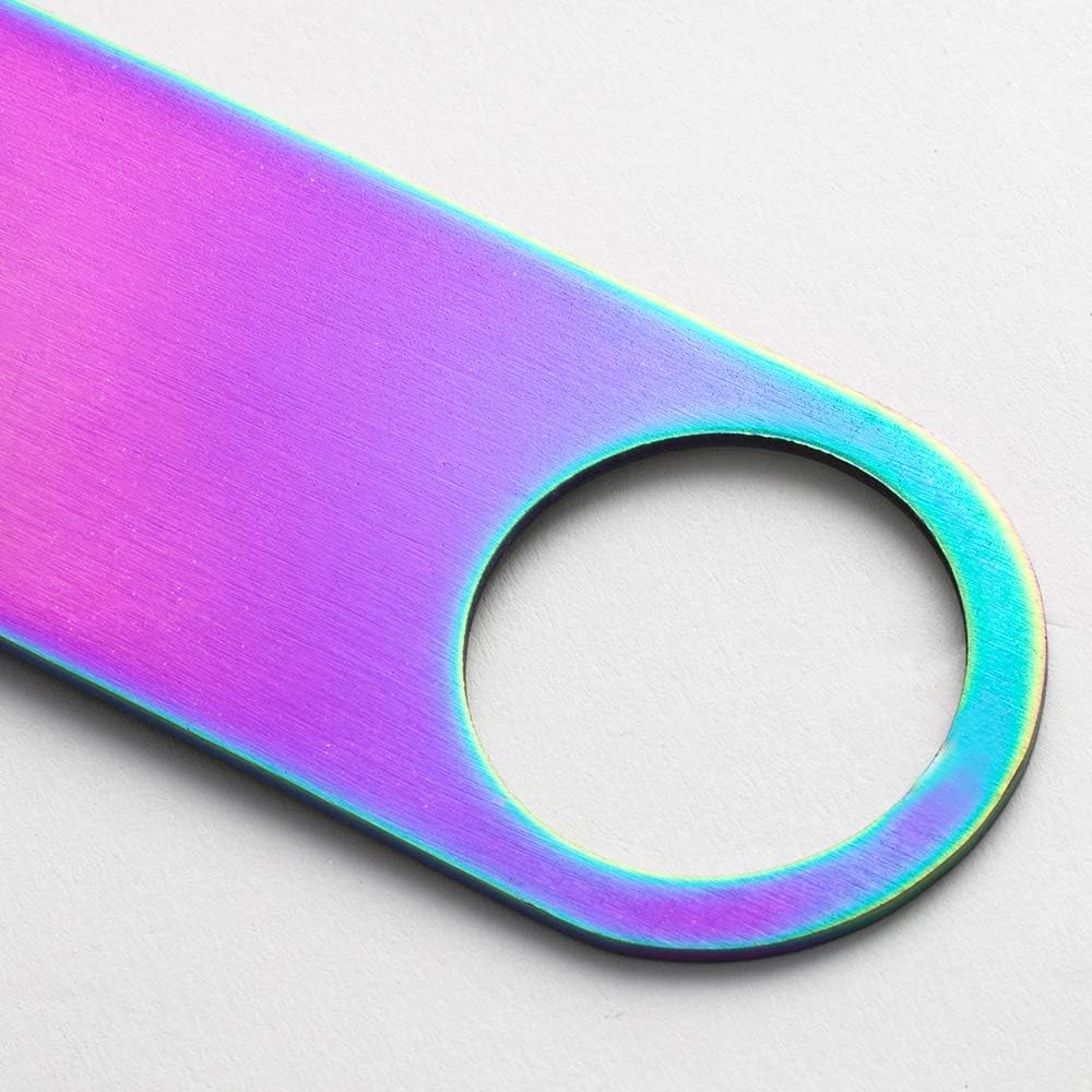 7" Heavy Duty Stainless Steel Flat Bottle Opener, Simple and Effective Beer Openers