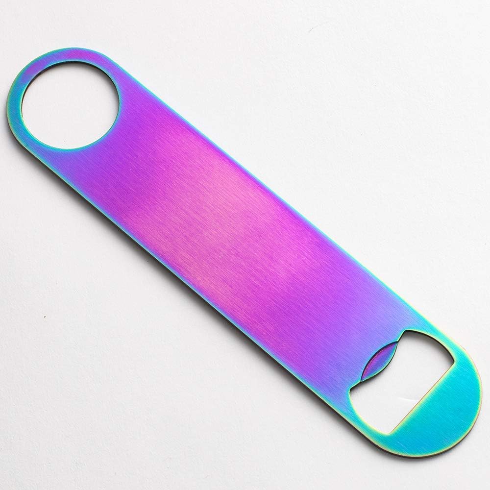 7" Heavy Duty Stainless Steel Flat Bottle Opener, Simple and Effective Beer Openers