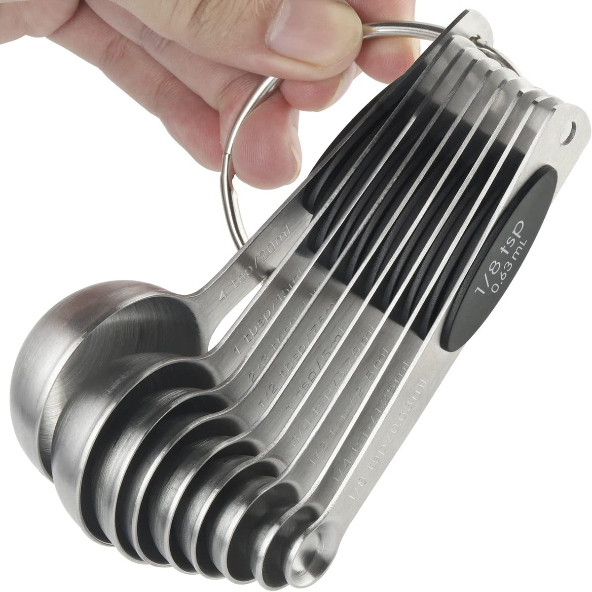 Magnetic Measuring Spoons Set of 9 Stainless Steel Measuring Spoons