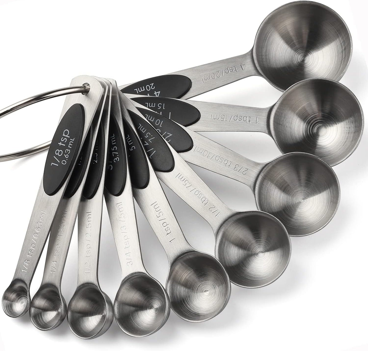 Magnetic Measuring Spoons Set of 9 Stainless Steel Measuring Spoons