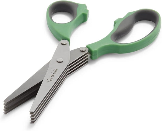 10-Blade Herb Shears, Green | Shears