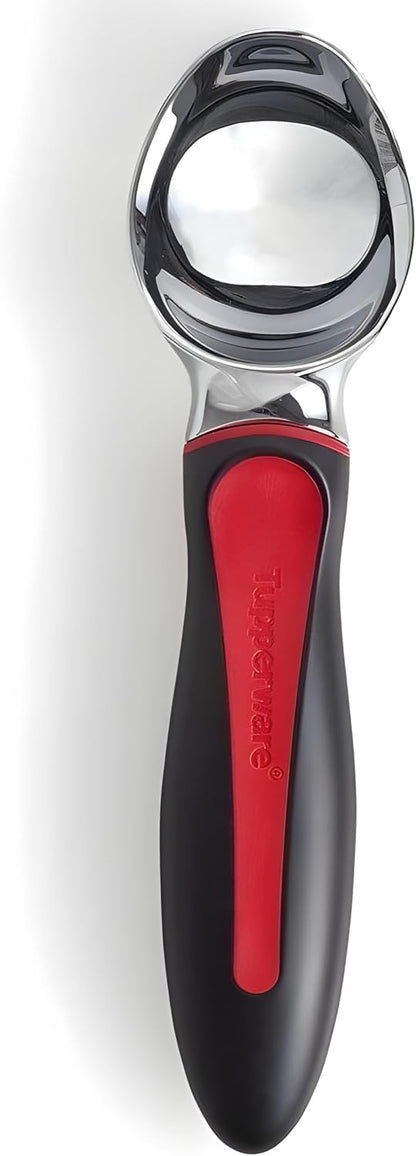 Ice Cream Scoop Black with Red Handle