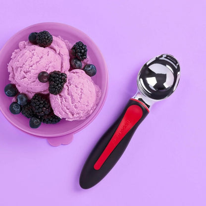 Ice Cream Scoop Black with Red Handle