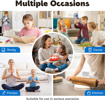 Visual Timer for Kids 60-Minute Countdown Timer with Optional Alarm, Focus Tool for ADHD & Autism, Time Management for Homework, Chores, Office, Kitchen, Teaching & Study Routines (Orange)