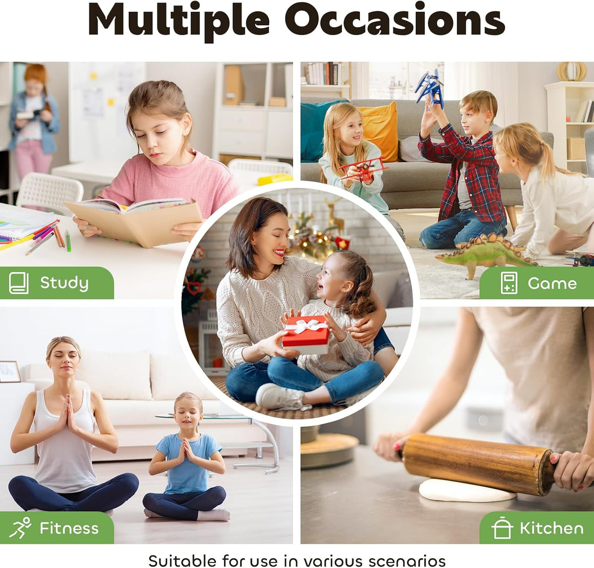 Visual Timer for Kids 60-Minute Countdown Timer with Optional Alarm, Focus Tool for ADHD & Autism, Time Management for Homework, Chores, Office, Kitchen, Teaching & Study Routines (Orange)