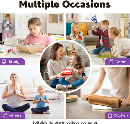 Visual Timer for Kids 60-Minute Countdown Timer with Optional Alarm, Focus Tool for ADHD & Autism, Time Management for Homework, Chores, Office, Kitchen, Teaching & Study Routines (Orange)