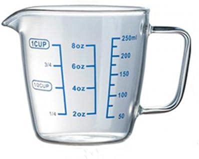 250ml 500ml Heat-resisting Glass Measuring Cup Milk Scale Microwave Measure Jug (250ml)