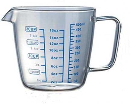 250ml 500ml Heat-resisting Glass Measuring Cup Milk Scale Microwave Measure Jug (250ml)