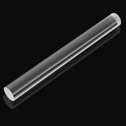 1 Piece Acrylic Polymer Clay Roller Clear Rolling Pin | Round Tube Roller Tool, Clear Solid Acrylic, Smooth Non Stick Clay Rolling, DIY Polymer Clay Crafters